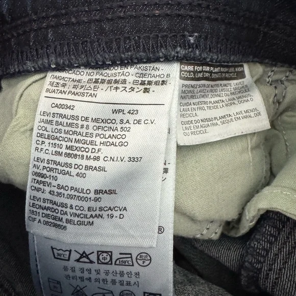 👖 Levi’s Totally Shaping Pullon Jeans. Straight legs. Dark Rinse. Size 8 worn 1x - Picture 8 of 8